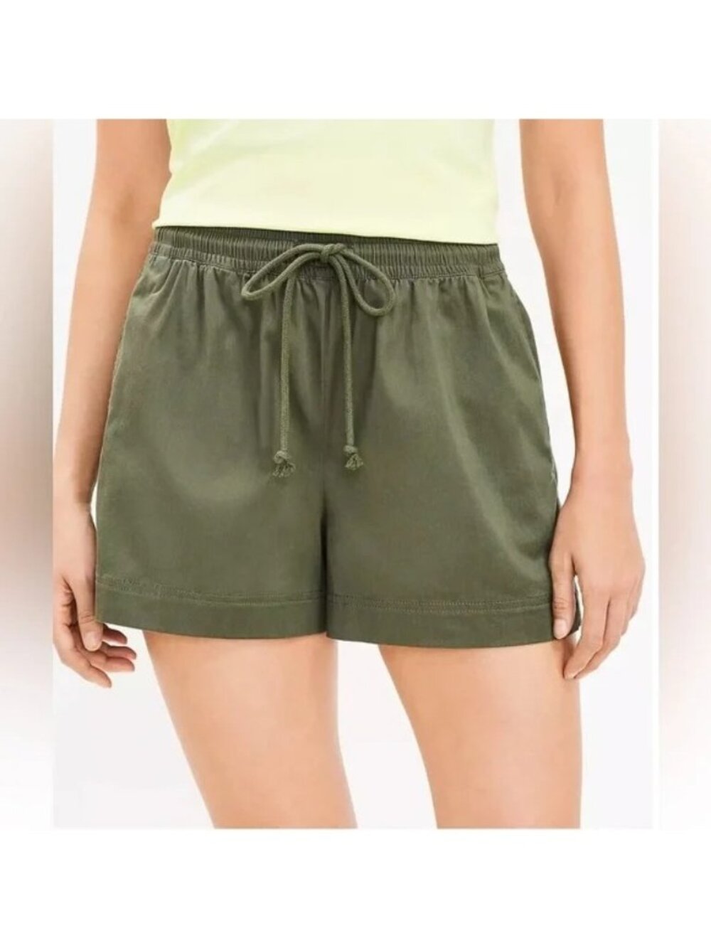 Lou & Grey Olive Noir Drawstring Shorts